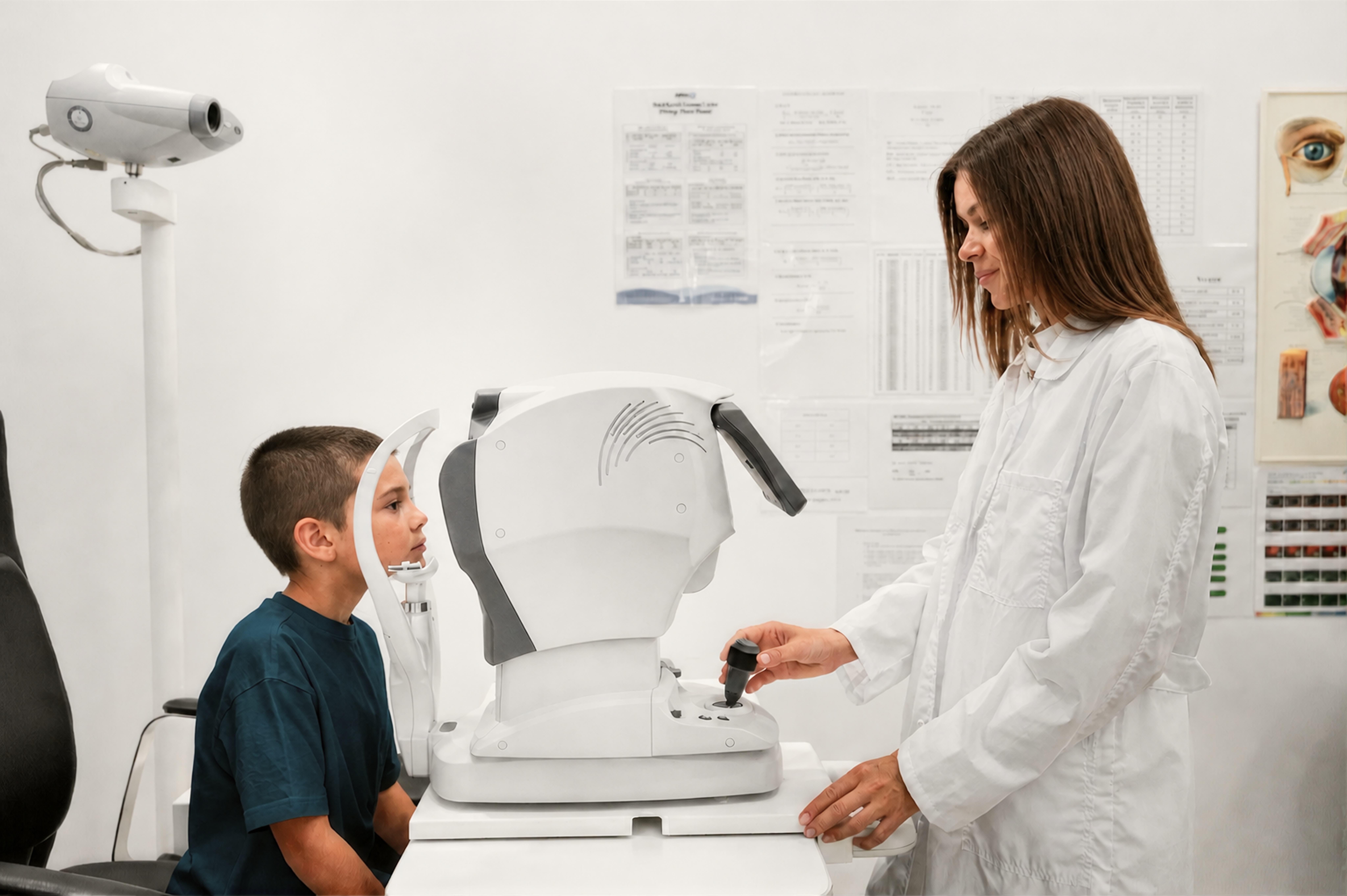 בדיקת ראייה לילד במסגרת טיפול Myopia Control לעצירת התקדמות קוצר ראייה